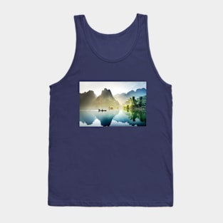 Canoeing Through Heaven Tank Top